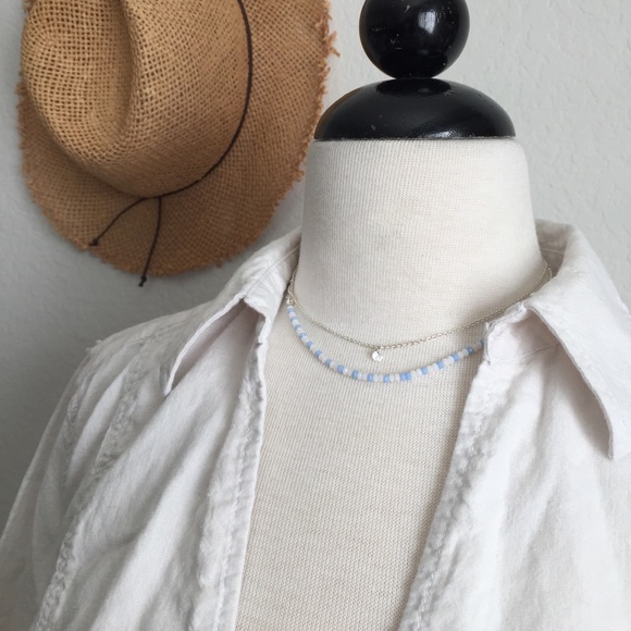 💥 HP Free People Collared White Blouse - Picture 7 of 7